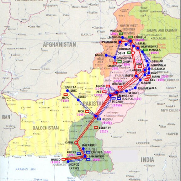 energy grid map