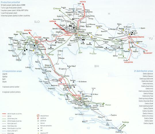 Electricity Transmission Infrastructure of Croatia