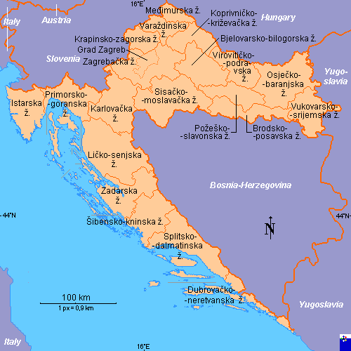 Administrative Regions of Croatia
