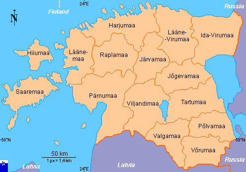 Administrative Regions of Estonia