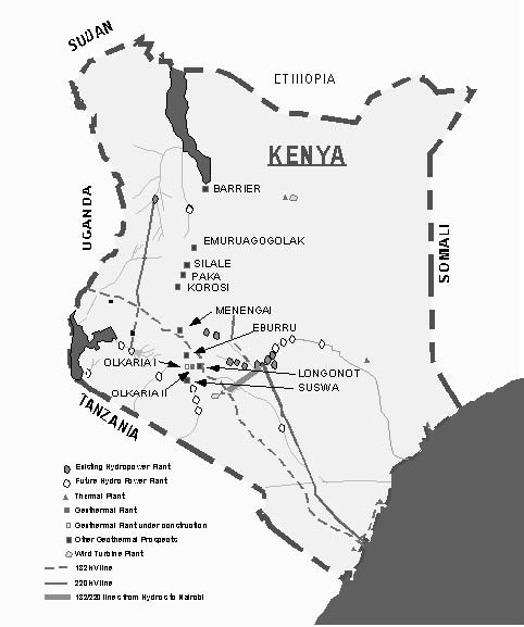 Kenya's Electricity Transmission Grid Thumbnail Map