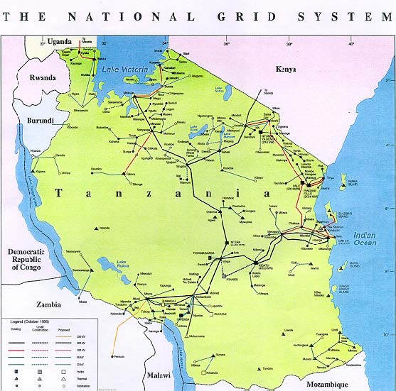 energy grid map