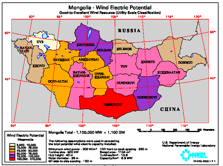 wind map mongolia