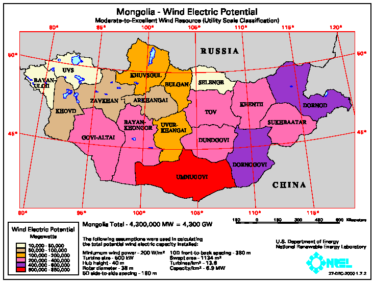 wind map mongolia