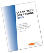 Clean Techn Job Trends 2009