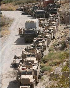 <font size="-1">British troop convoy</font>
