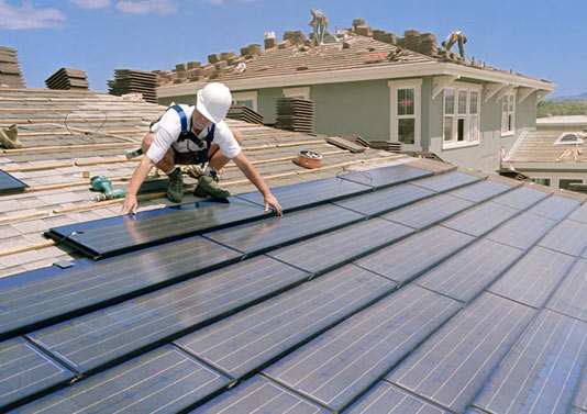 installing photovoltaic panels