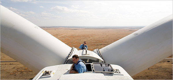 General Electric wind technicians