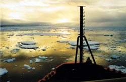 View of Polar Ice melt