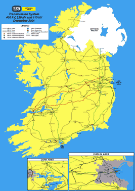 Map of Irish Electricity Grid - India - National Energy Grids - Library ...